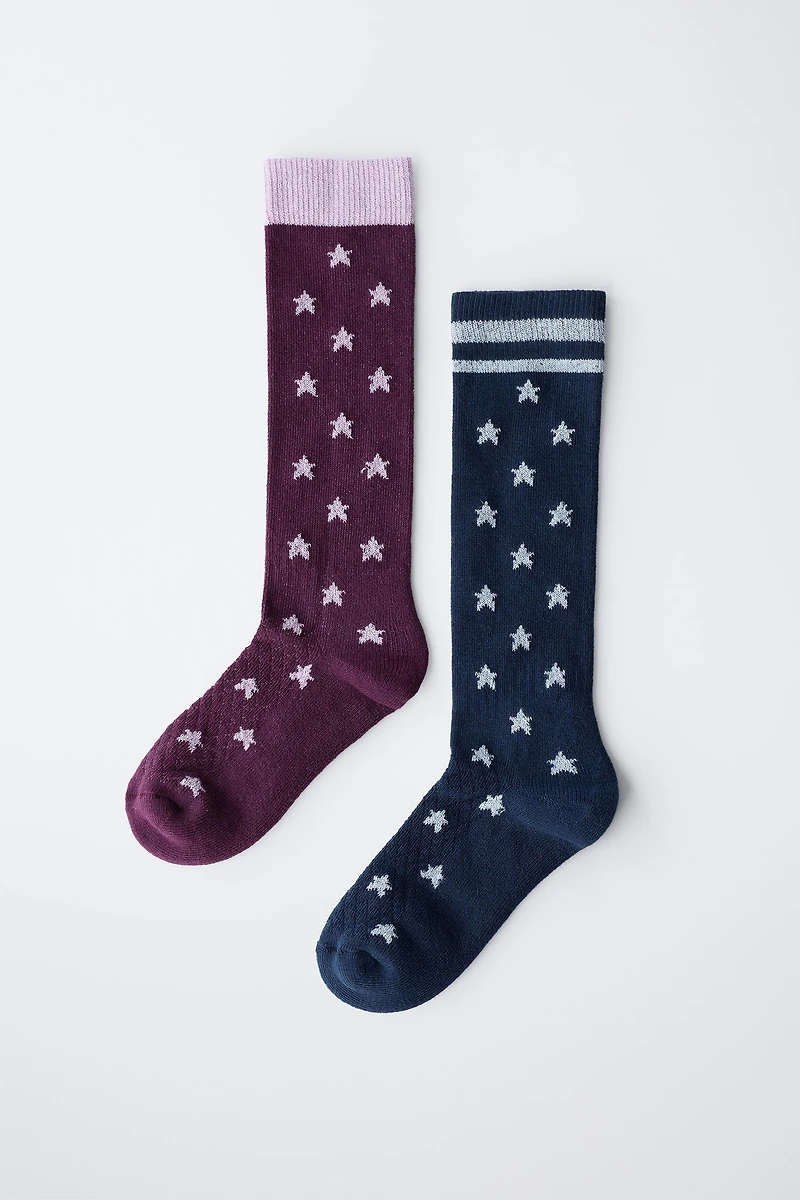 TWO-PACK OF TALL STAR SOCKS