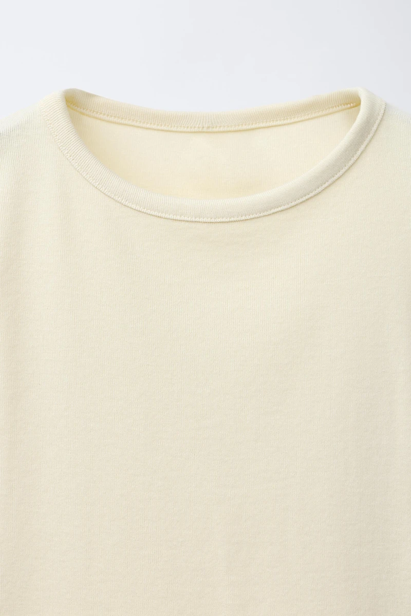 T-SHIRT UNI AVEC MODAL