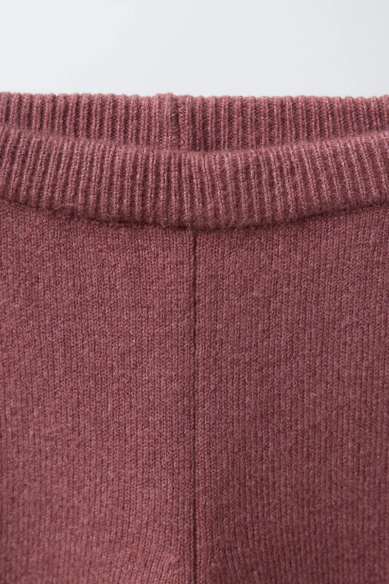 LEGGING EN MAILLE AVEC DENTELLE