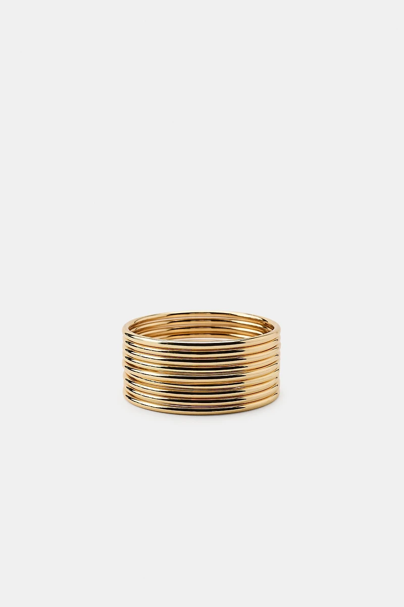 PACK OF 9 RIGID METAL BRACELETS