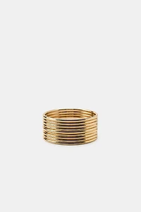 PACK OF 9 RIGID METAL BRACELETS
