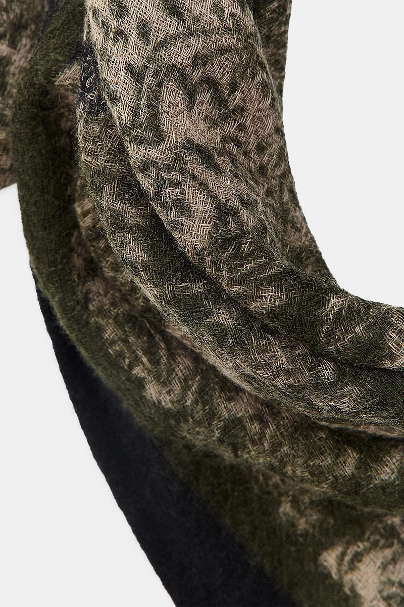 100% WOOL PRINTED BANDANA
