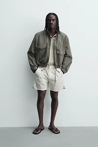 CROPPED FIT TECHNICAL JACKET