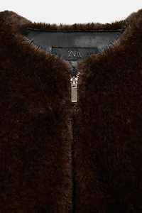 FAUX FUR BOMBER JACKET