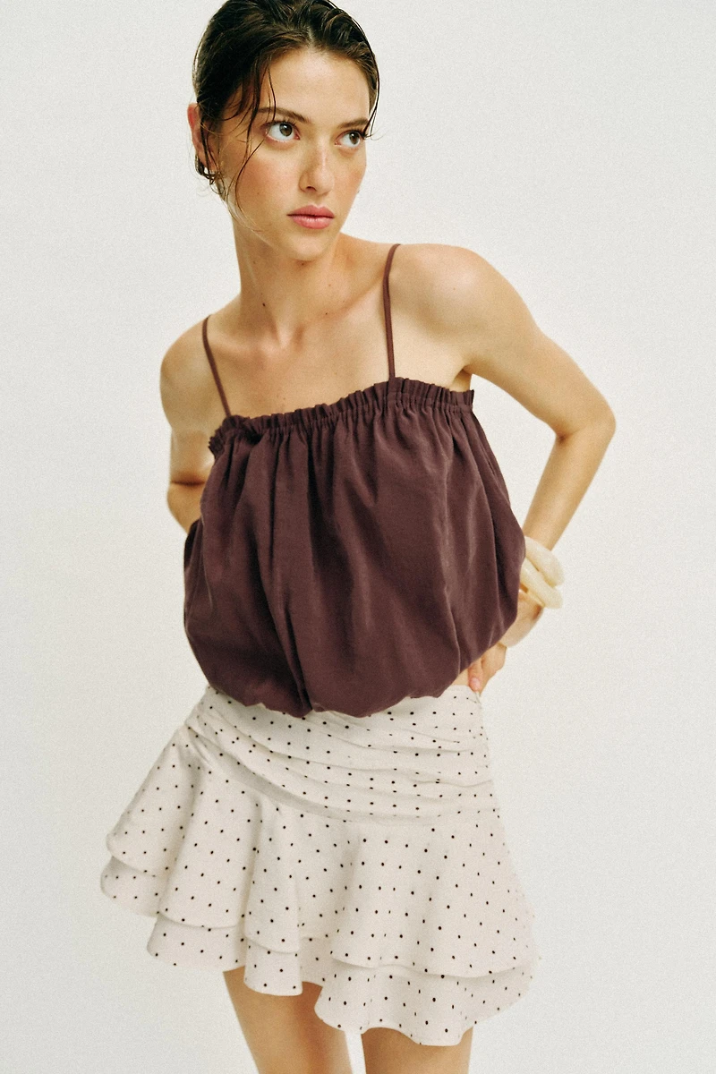 BALLOON STRAP TOP