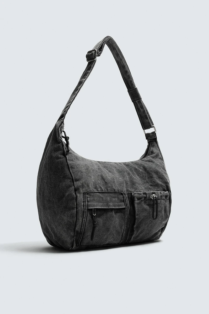 MULTI-POCKET DENIM BAG