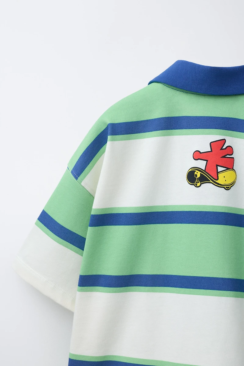 STRIPED SKATE POLO SHIRT