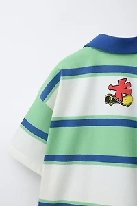 STRIPED SKATE POLO SHIRT