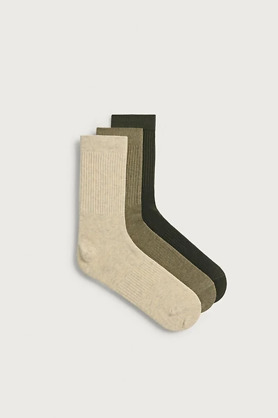 RIBBED SOCKS 3-PACK