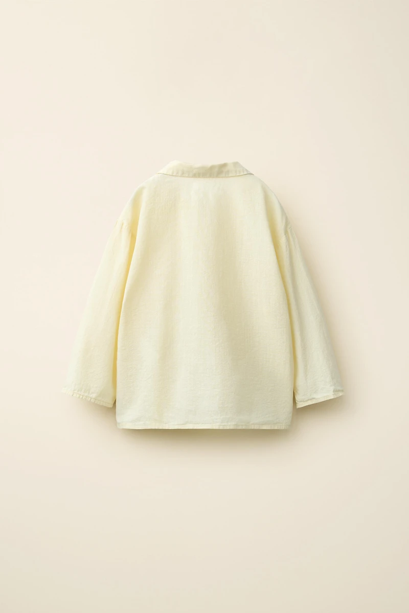 PLEATED SHIRT CREATED BY CARAMEL LONDON X ZARA