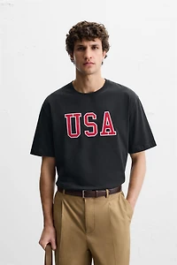 PATCH TEXT T-SHIRT