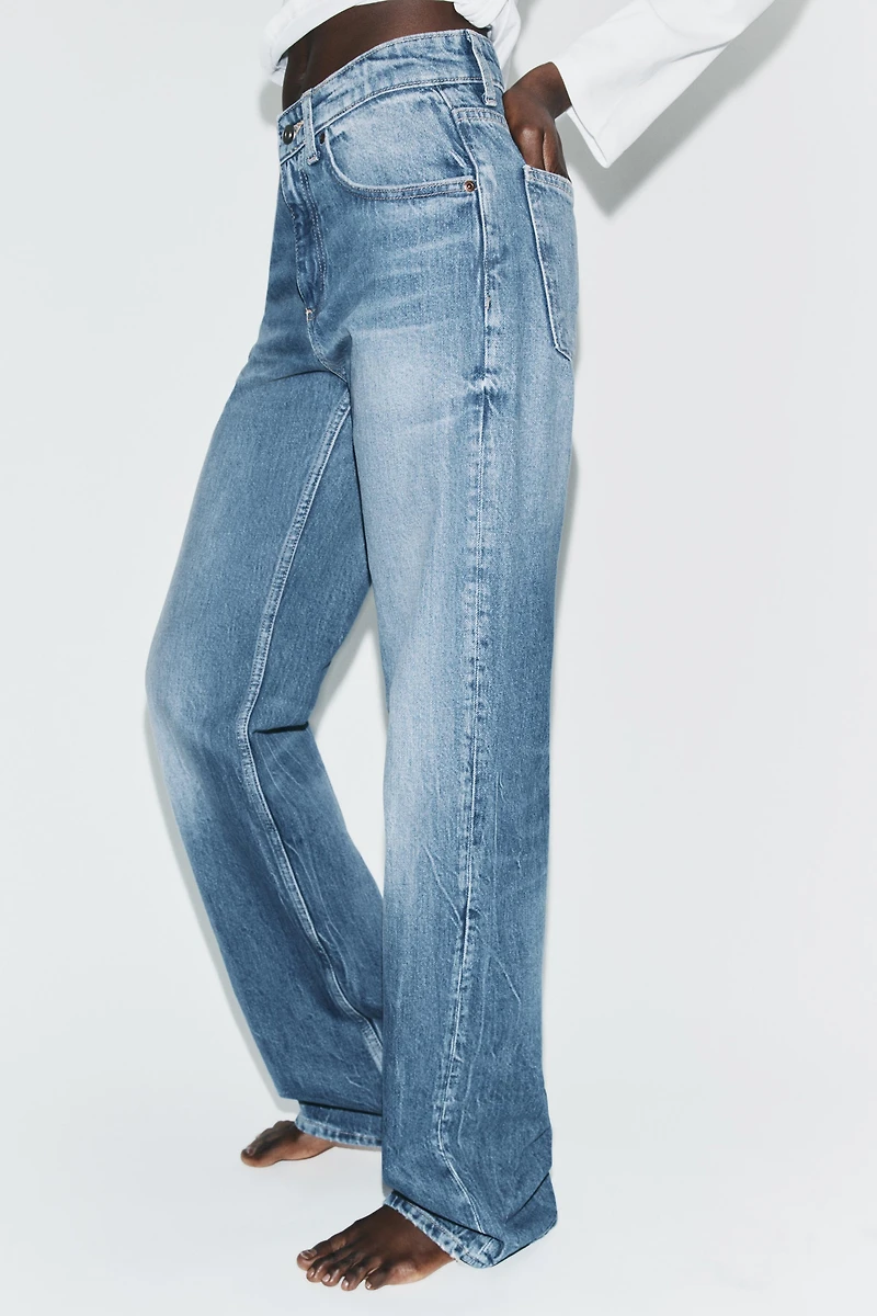 TRF HIGH-WAIST WIDE LEG JEANS