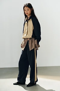 NYLON SIDE STRIPE TROUSERS