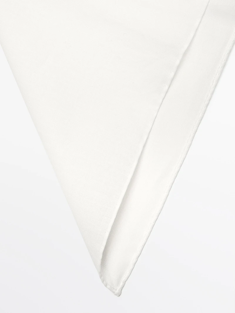 Plain 100% cotton scarf