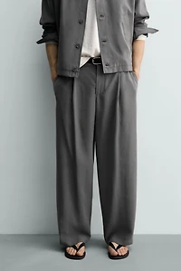 PANTALON FLUIDE À PLIS