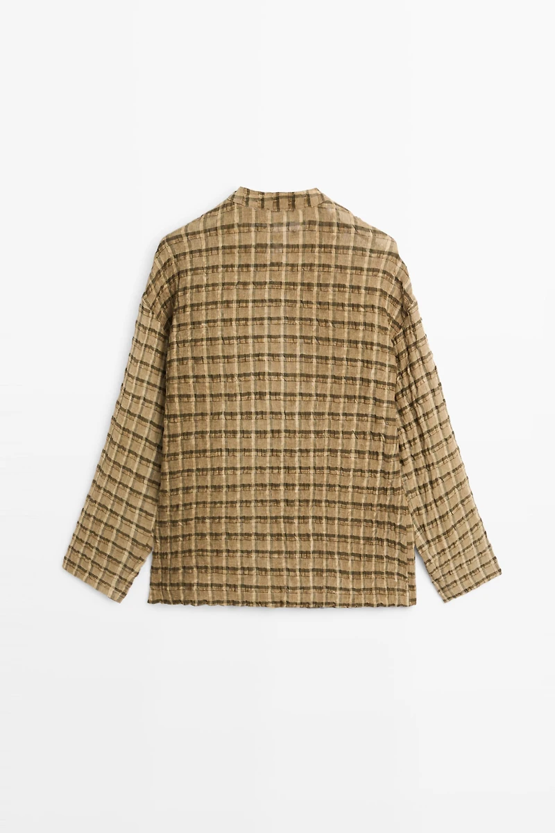 Flowing checkered shirt