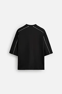 CONTRASTING TRIM SWEATSHIRT