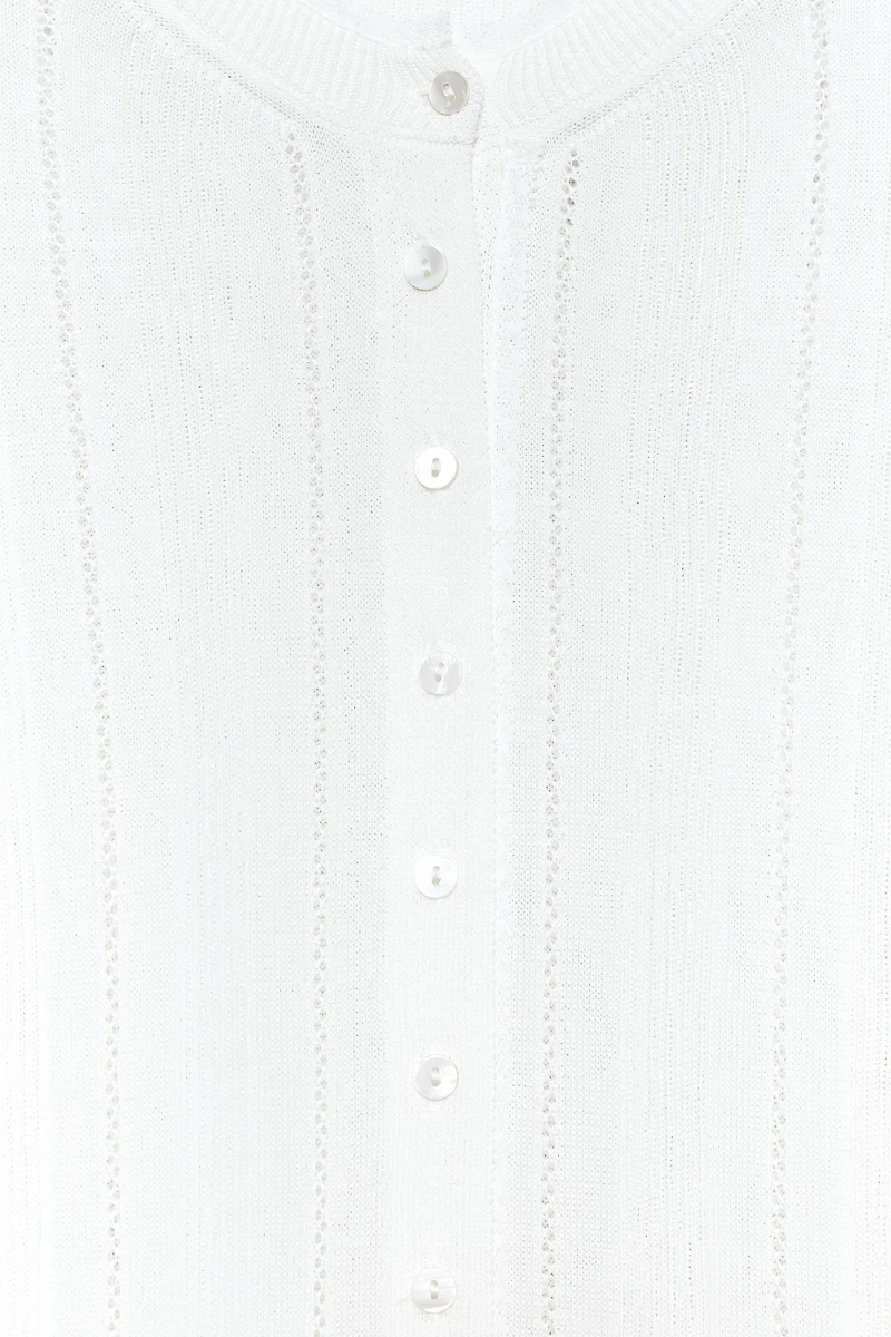 POINTELLE KNIT CARDIGAN