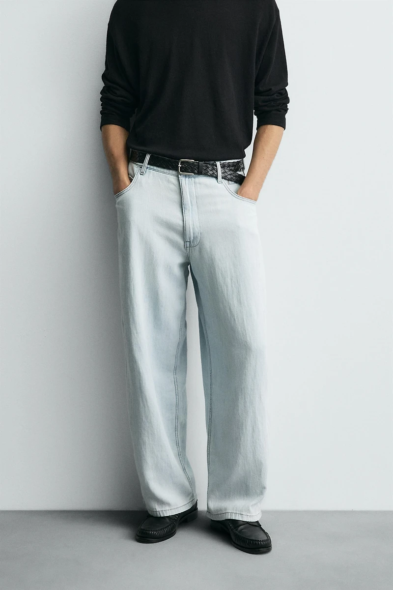 LIGHTWEIGHT LOOSE WIDE FIT JEANS