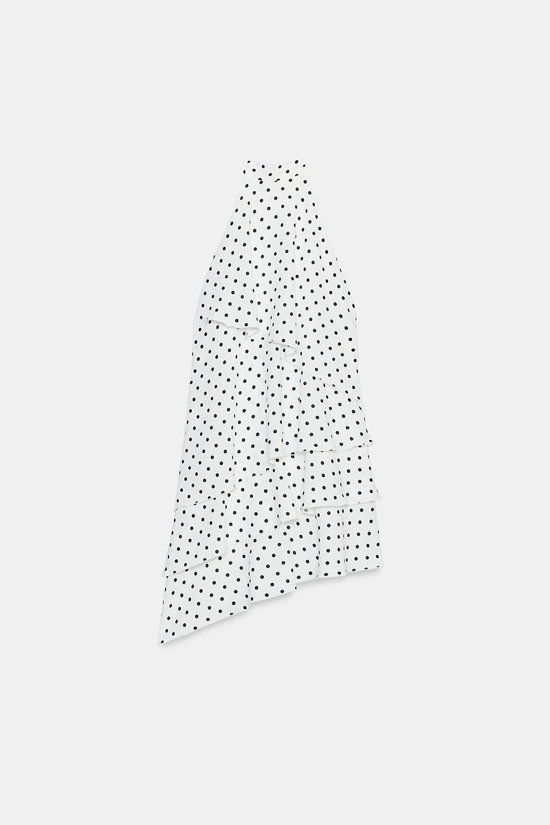 POLKA DOT HALTER DRESS