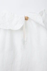 EMBROIDERED COLLAR BODYSUIT