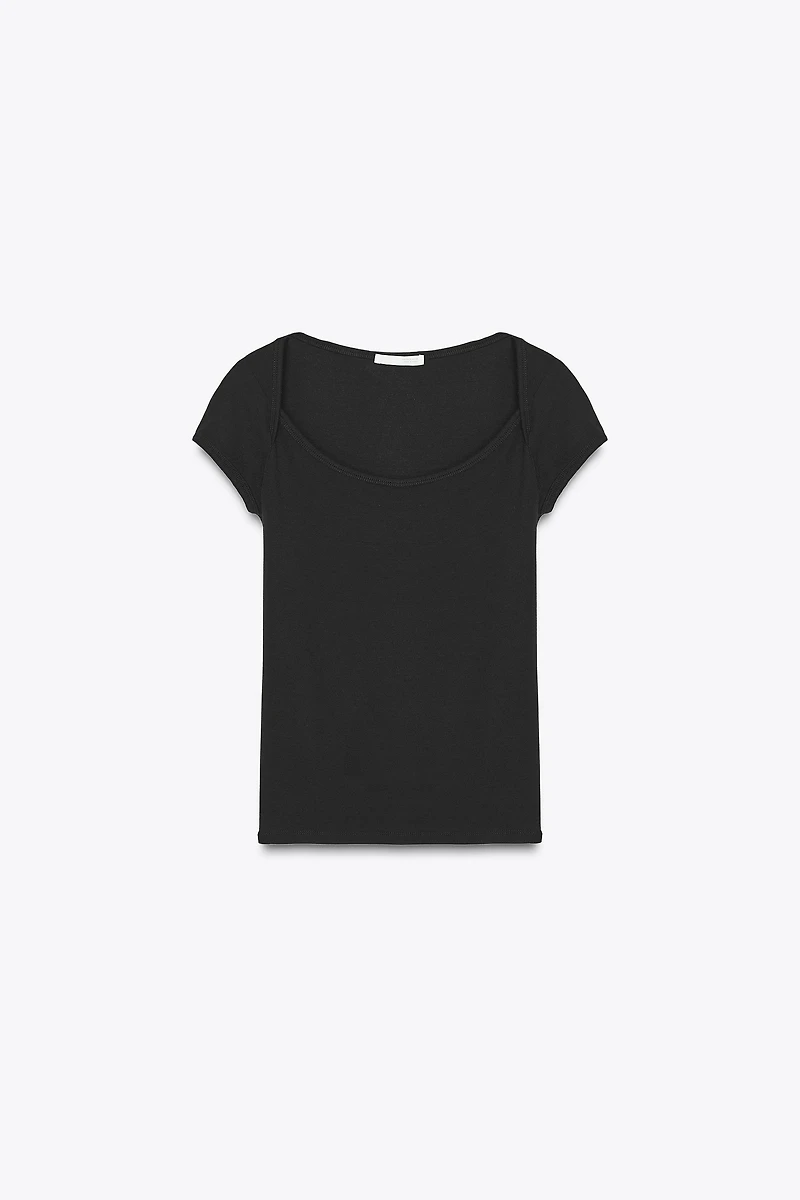 SQUARE NECK T-SHIRT