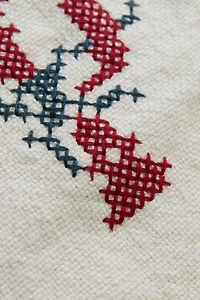 COUSSIN LIN LETTRE P BRODÉE