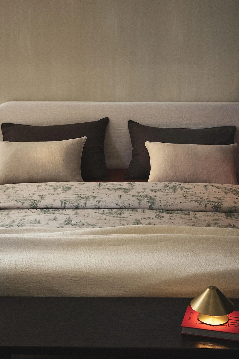 HOUSSE DE COUETTE PERCALE TOILE JOUY NOËL