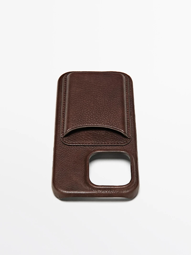 Coque iPhone 16 Pro en cuir nappa