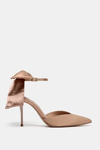 CHAUSSURES À NŒUD EFFET SATINÉ