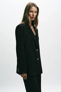 BLAZER JACQUARD ÉPAULETTES