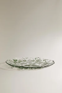 CLOVER GLASS DESSERT PLATE