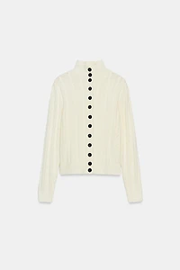 CABLE KNIT CARDIGAN