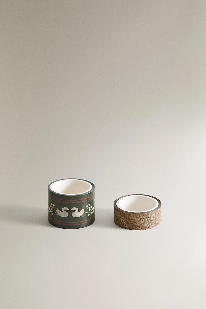 SET OF CHRISTMAS ADHESIVE TAPES (SET OF 2)