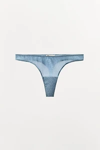 100% SILK WRINKLED EFFECT THONG LIMITED EDITION