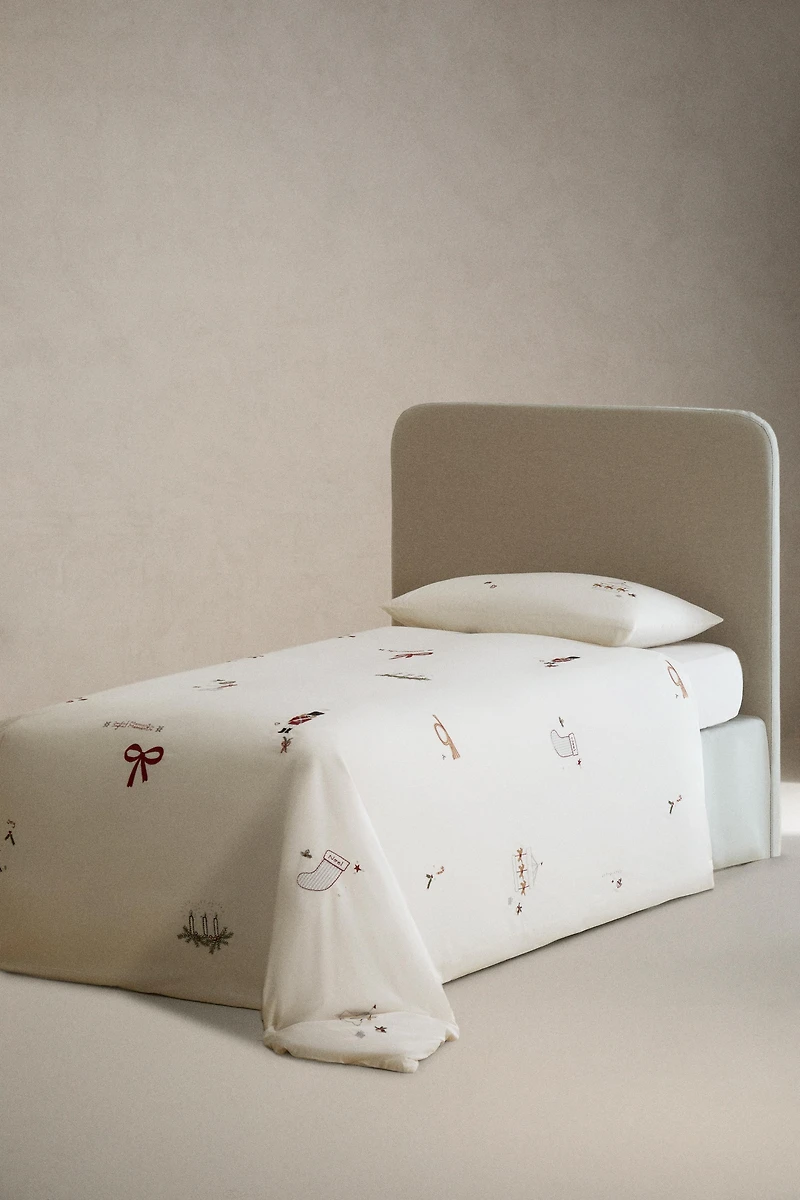HOUSSE DE COUETTE POUR ENFANT MOTIFS DE NOËL