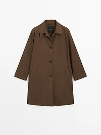 Cotton blend trench coat
