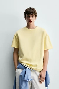 CONTRAST DOUBLE TRIM T-SHIRT