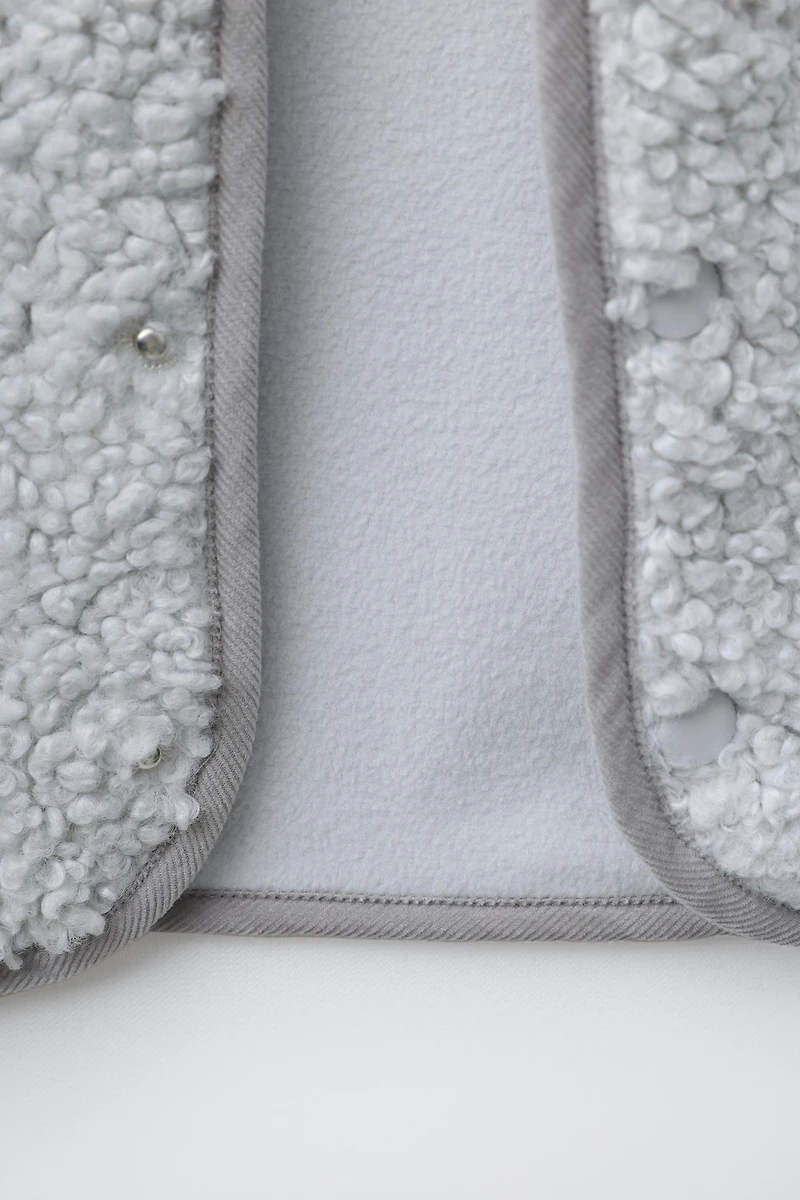 BLOUSON EFFET MOUTON POLAIRE