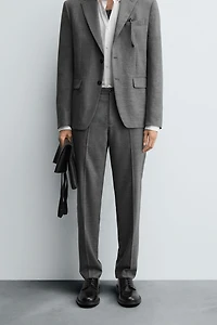 PLAID SUIT PANTS