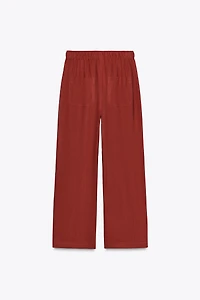 LINEN BEADED DRAWSTRING PANTS