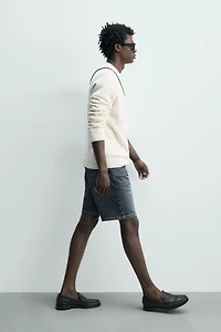 REGULAR FIT DENIM SHORTS
