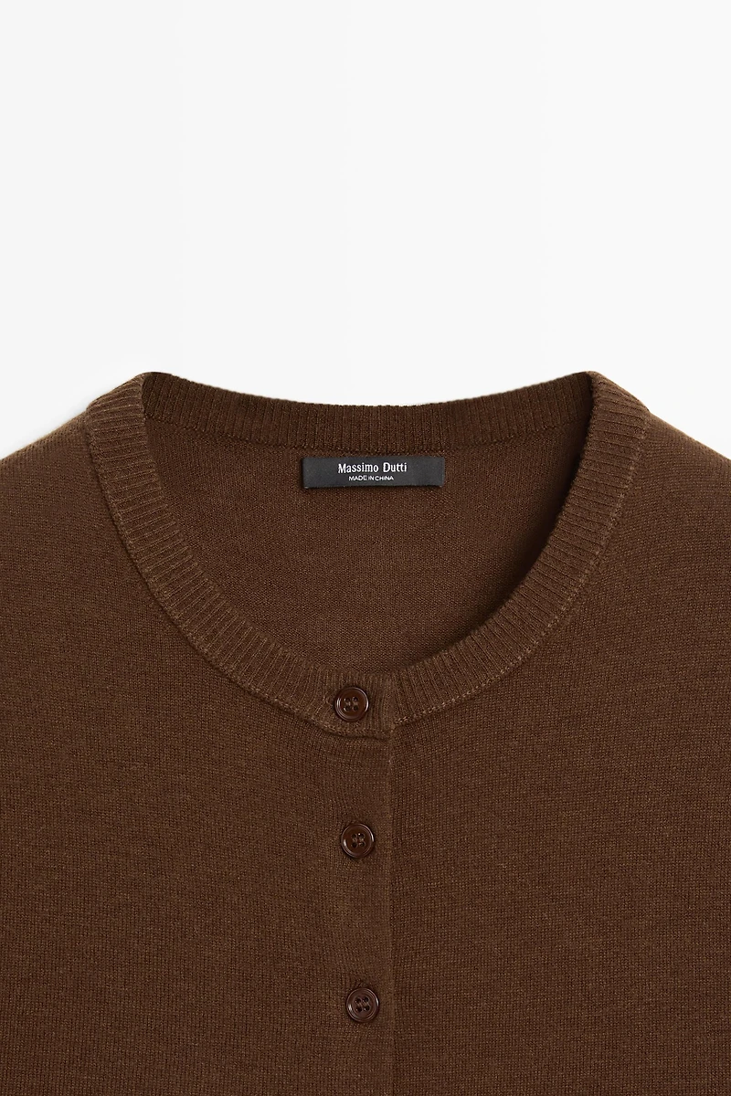 Short sleeve cardigan