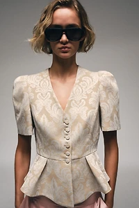 BLAZER PEPLUM JACQUARD