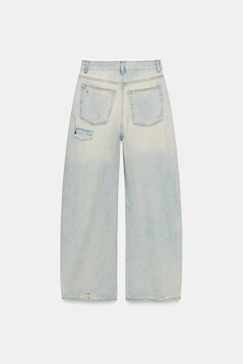 TRF MID-RISE BAGGY JEANS