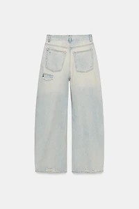 TRF MID-RISE BAGGY JEANS