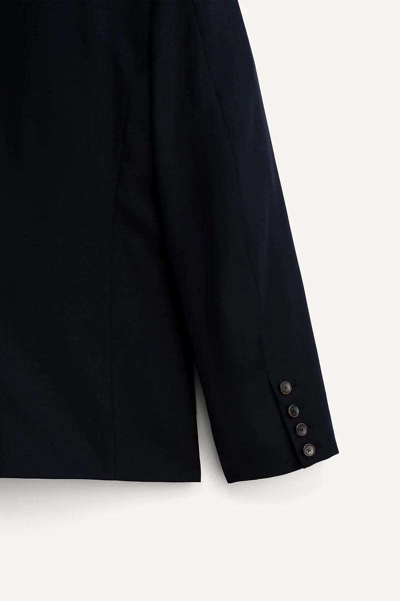 RELAXED FIT CONTRAST EMBROIDERED BLAZER