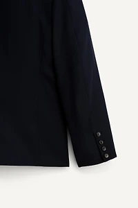 RELAXED FIT CONTRAST EMBROIDERED BLAZER