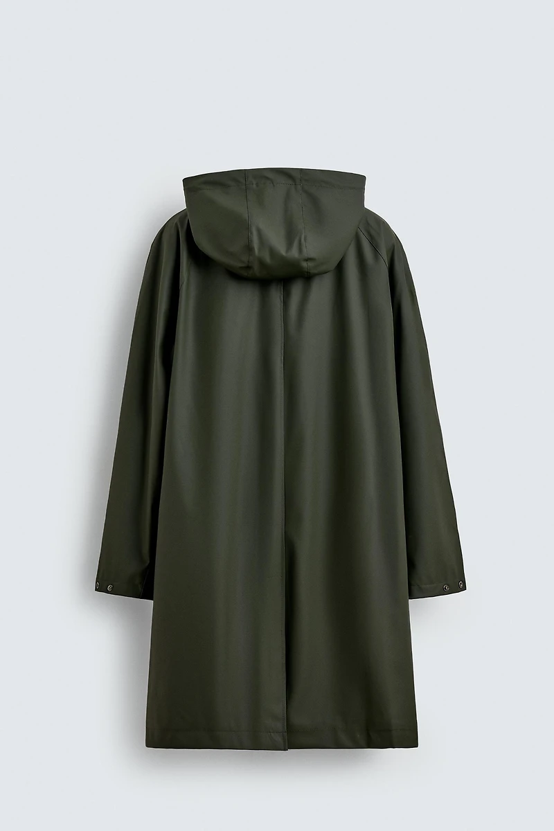 PARKA EFFET GOMME CAPUCHE