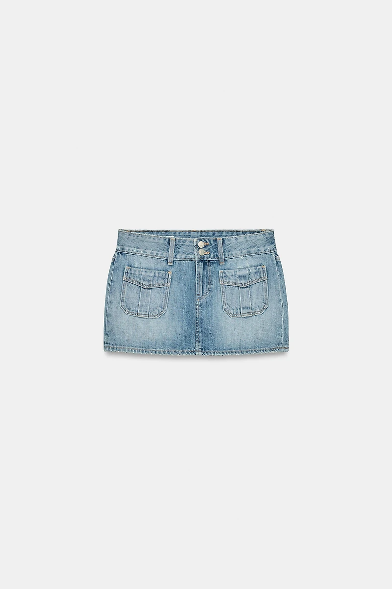 TRF DENIM MINI SKIRT